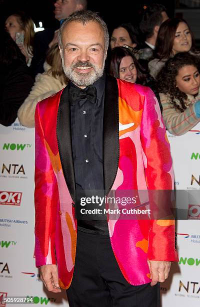 Graham Norton attends the 21st National Television Awards at The O2 Arena on January 20, 2016 in London, England.
