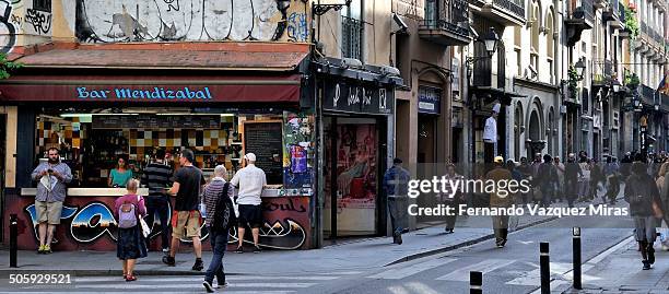 Atmosphere on an street of Raval Quarter.