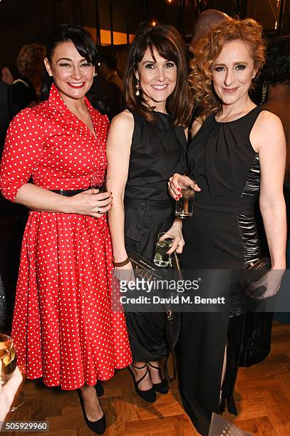 Natalie J. Robb, Gillian Kearney and Nicola Stephenson attend the 21st National Television Awards at The O2 Arena on January 20, 2016 in London,...