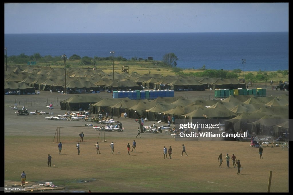 Haitian refugees picked up at sea by Coa
