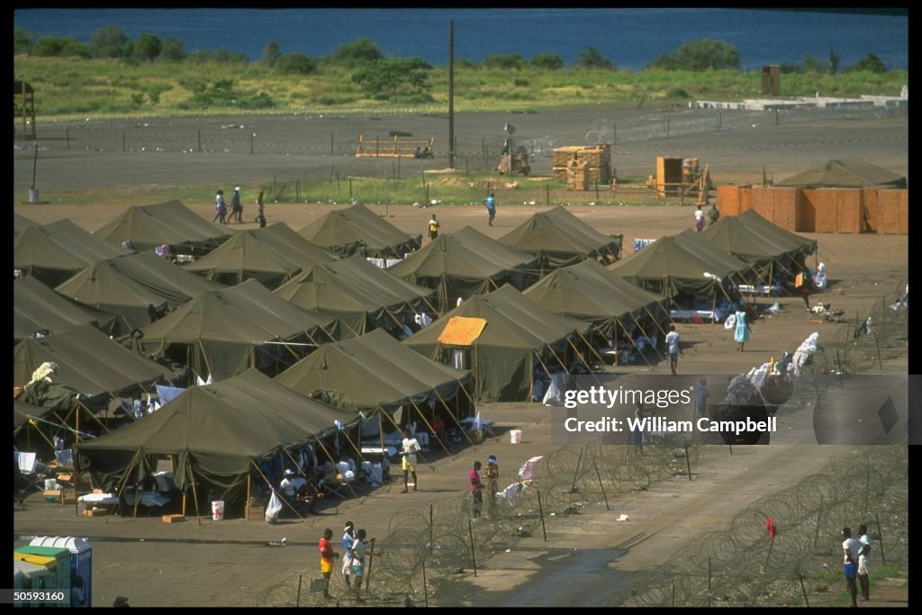 Haitian refugees picked up at sea by Coa