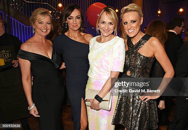 Carol Kirkwood, Sally Nugent, Louise Minchin and Stephanie McGovern attend the 21st National Television Awards at The O2 Arena on January 20, 2016 in...