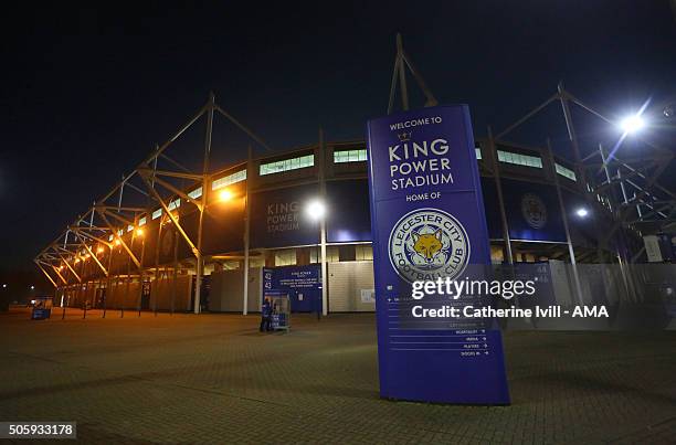 General view of the stadium before the Emirates FA Cup match between Leicester City and Tottenham Hotspur at King Power Stadium on January 20, 2016...