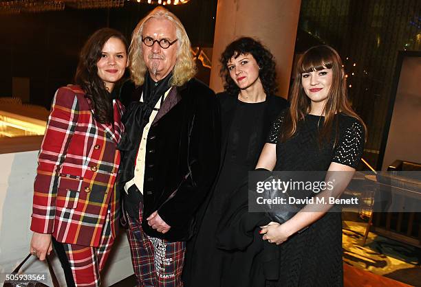 Scarlett Connolly, Billy Connolly, Cara Connolly and Amy Connolly attend the 21st National Television Awards at The O2 Arena on January 20, 2016 in...
