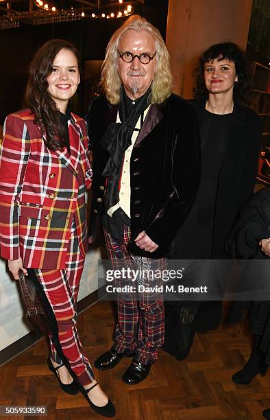 Scarlett Connolly, Billy Connolly and Cara Connolly attend the 21st National Television Awards at The O2 Arena on January 20, 2016 in London, England.