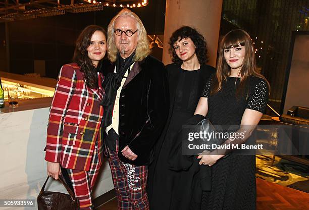 Scarlett Connolly, Billy Connolly, Cara Connolly and Amy Connolly attend the 21st National Television Awards at The O2 Arena on January 20, 2016 in...