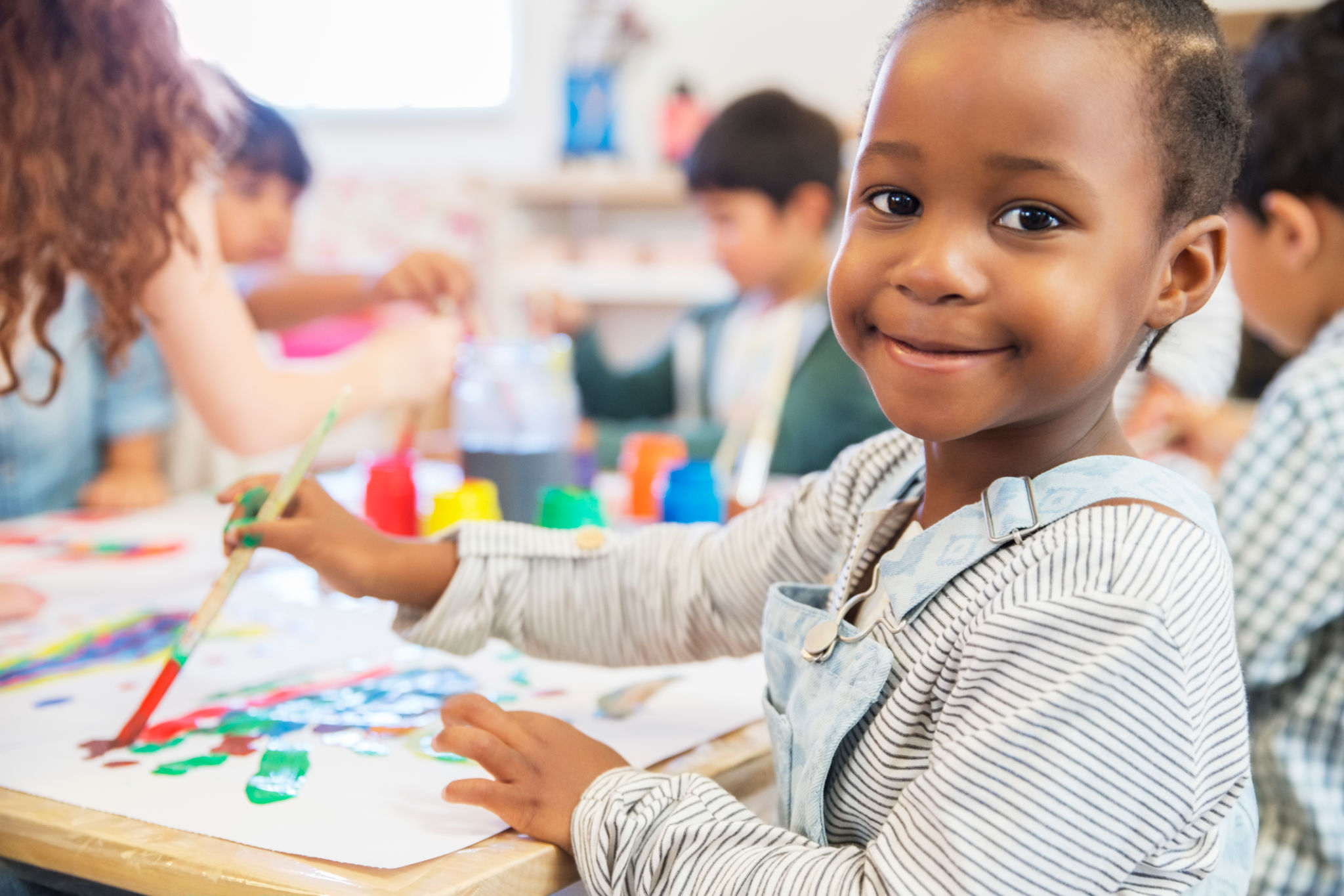 child painting