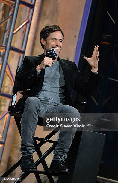 Golden Globe-winner Gael Garcia Bernal discusses his award-winning show Amazon's Original Series "Mozart in the Jungle at AOL Build Speaker Series at...