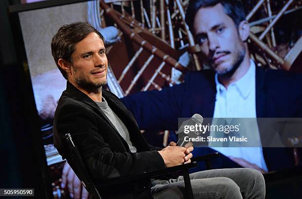 Golden Globe-winner Gael Garcia Bernal discusses his award-winning show Amazon's Original Series "Mozart in the Jungle at AOL Build Speaker Series at...