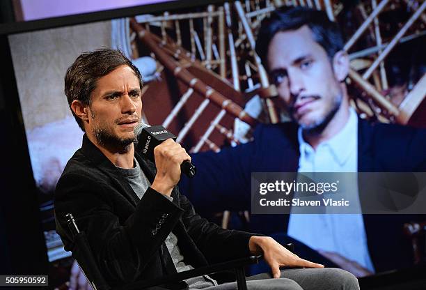 Golden Globe-winner Gael Garcia Bernal discusses his award-winning show Amazon's Original Series "Mozart in the Jungle at AOL Build Speaker Series at...