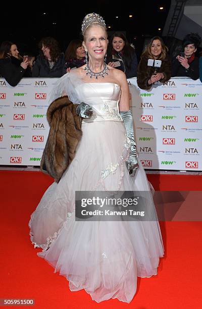 Lady Colin Campbell attends the 21st National Television Awards at The O2 Arena on January 20, 2016 in London, England.