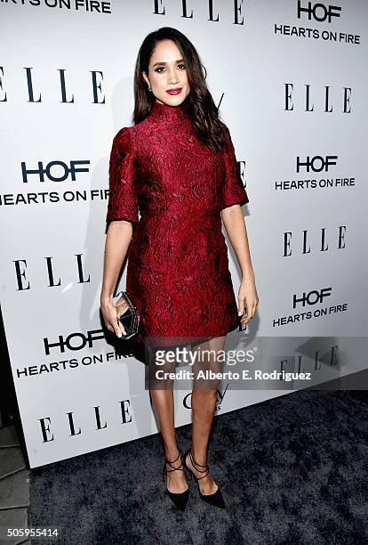Actress Meghan Markle attends ELLE's 6th Annual Women In Television Dinner at Sunset Tower Hotel on January 20, 2016 in West Hollywood, California.