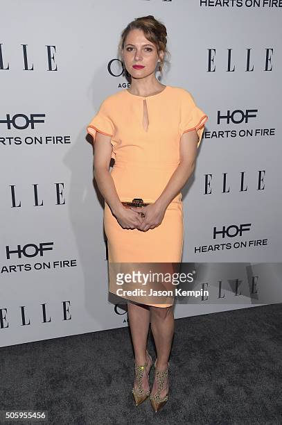 Actress Amy Seimetz attends ELLE's 6th Annual Women In Television Dinner at Sunset Tower Hotel on January 20, 2016 in West Hollywood, California.