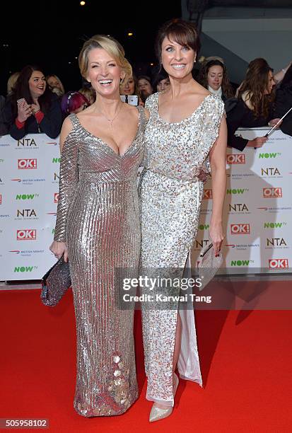 Gillian Taylforth and Emma Barton attend the 21st National Television Awards at The O2 Arena on January 20, 2016 in London, England.