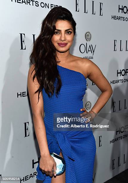Actress Priyanka Chopra attends ELLE's 6th Annual Women In Television Dinner at Sunset Tower Hotel on January 20, 2016 in West Hollywood, California.