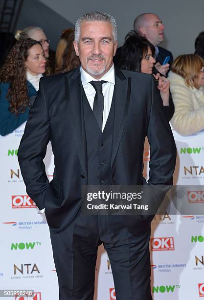 Paul Hollywood attends the 21st National Television Awards at The O2 Arena on January 20, 2016 in London, England.