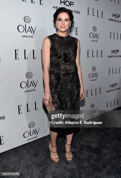 Actress Lana Parrilla attends ELLE's 6th Annual Women in Television Dinner Presented by Hearts on Fire Diamonds and Olay at Sunset Tower on January...