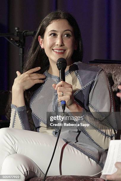 Singer/songwriter Vanessa Carlton speaks onstage at An Evening With Vanessa Carlton at The GRAMMY Museum on January 20, 2016 in Los Angeles,...