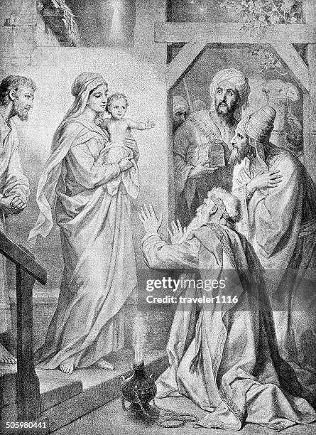 three wise men - wise men stock illustrations