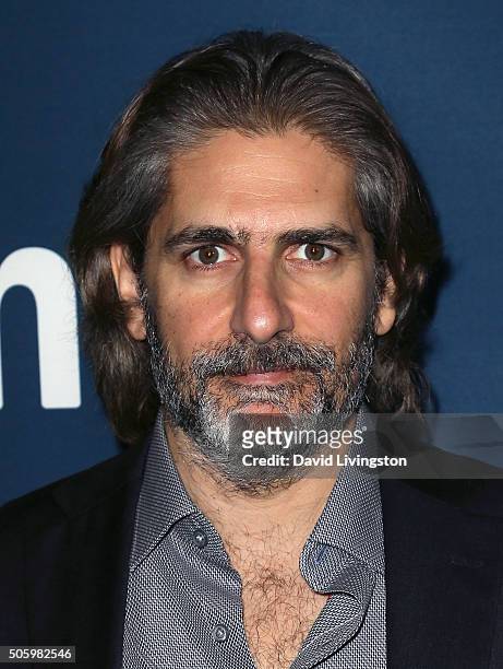 Actor Michael Imperioli attends the premiere of Amazon's "Mad Dogs" at SilverScreen Theater at the Pacific Design Center on January 20, 2016 in West...