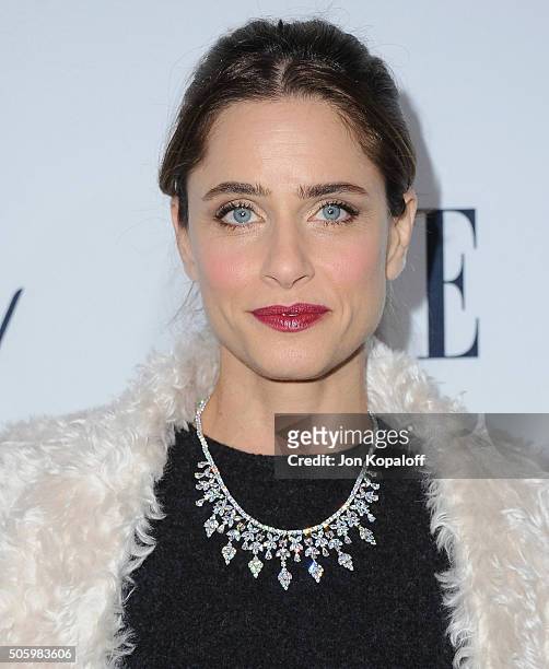 Actress Amanda Peet arrives at ELLE's 6th Annual Women In Television Dinner at Sunset Tower Hotel on January 20, 2016 in West Hollywood, California.