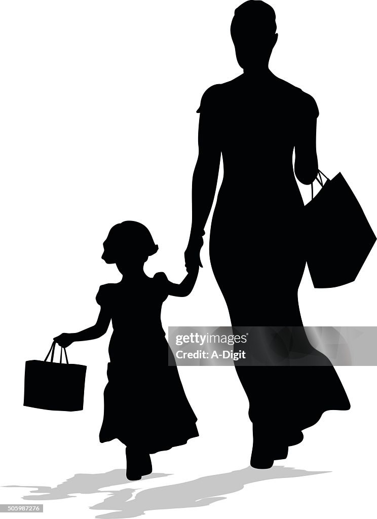Shopping In Style With Daughter
