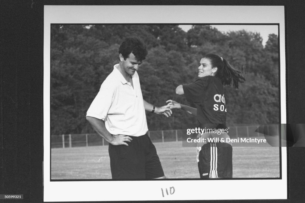 Mia Hamm;Anson Dorrance