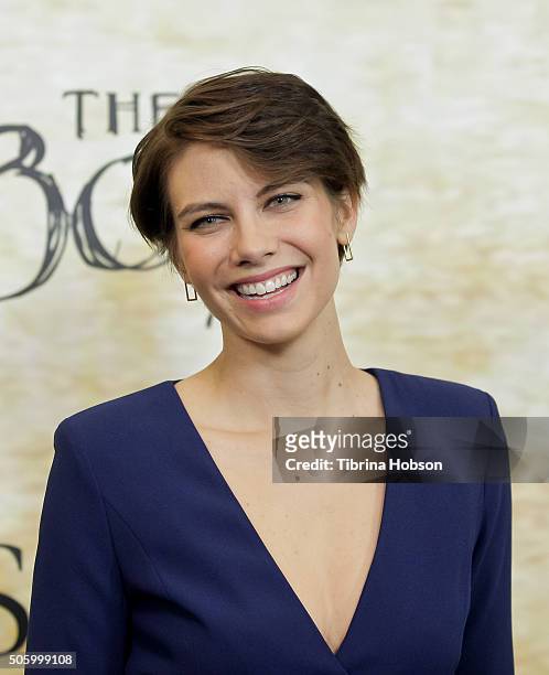 Lauren Cohan attends the premiere of STX Entertainment's 'The Boy' at Cinemark Playa Vista on January 20, 2016 in Los Angeles, California.