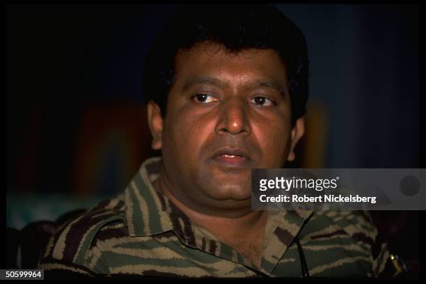 Liberation Tigers of Tamil Eelam - rebel leader Velupillai Prabhakaran during TIME interview .