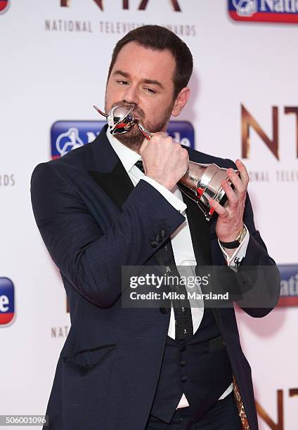 Danny Dyer attends the 21st National Television Awards Winners Room at The O2 Arena on January 20, 2016 in London, England.