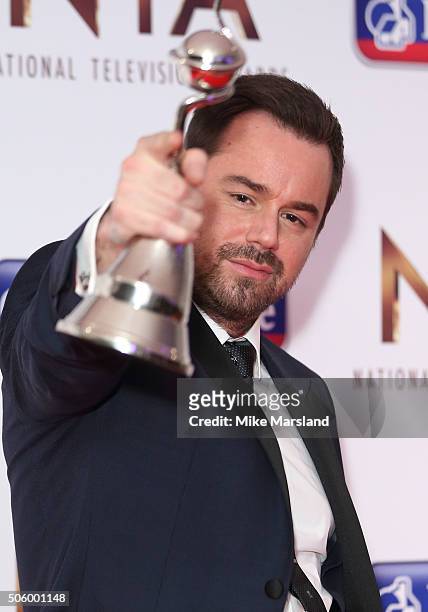 Danny Dyer attends the 21st National Television Awards Winners Room at The O2 Arena on January 20, 2016 in London, England.