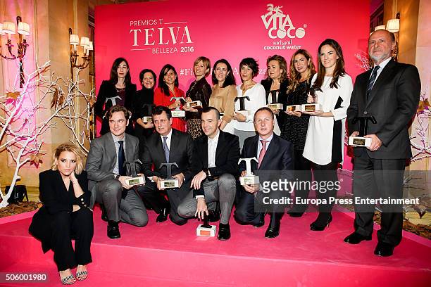 Awarded during the 'T De Belleza' Beauty Awards by Telva Magazine on January 20, 2016 in Madrid, Spain.