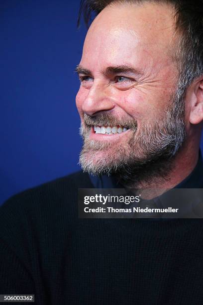 Photographer Jeff Bark attends the Mercedes-Benz Fashion Talk during the Mercedes-Benz Fashion Week Berlin Autumn/Winter 2016 at Brandenburg Gate on...