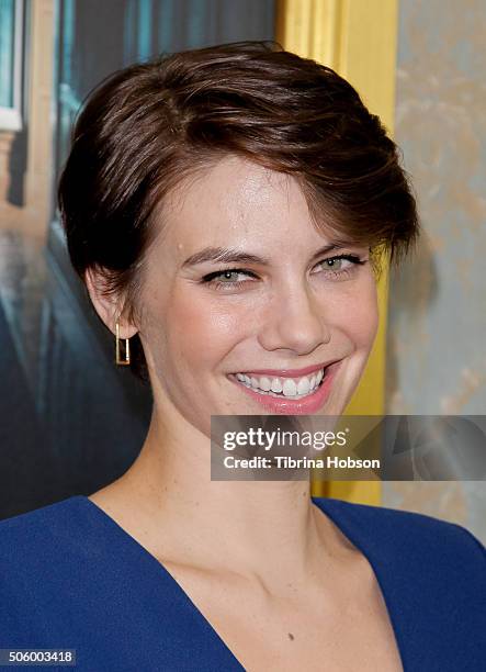 Lauren Cohan attends the premiere of STX Entertainment's 'The Boy' at Cinemark Playa Vista on January 20, 2016 in Los Angeles, California.