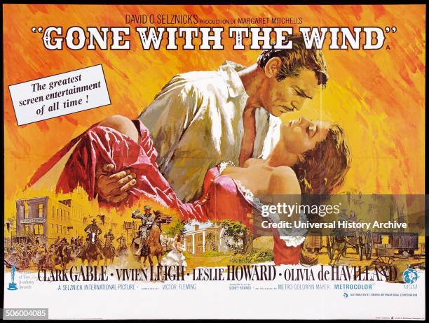 "Gone with the Wind" a 1939 American epic historic romance film adapted from Margaret Mitchelle's Pulitzer-winning novel starring Clark Gable and...