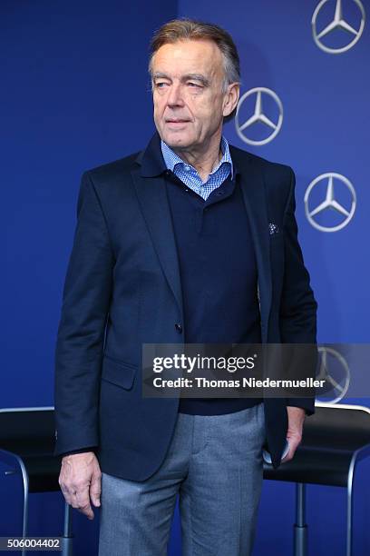 Wolfgang Schattling attends the Mercedes-Benz Fashion Talk during the Mercedes-Benz Fashion Week Berlin Autumn/Winter 2016 at Brandenburg Gate on...