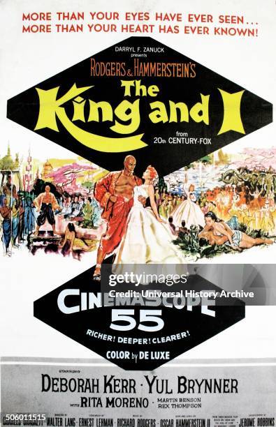 The King and I a musical, starring Deborah Kerr and Yul Brynner.