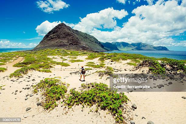wanderlust hawaii - waianae_hawaii stock pictures, royalty-free photos & images