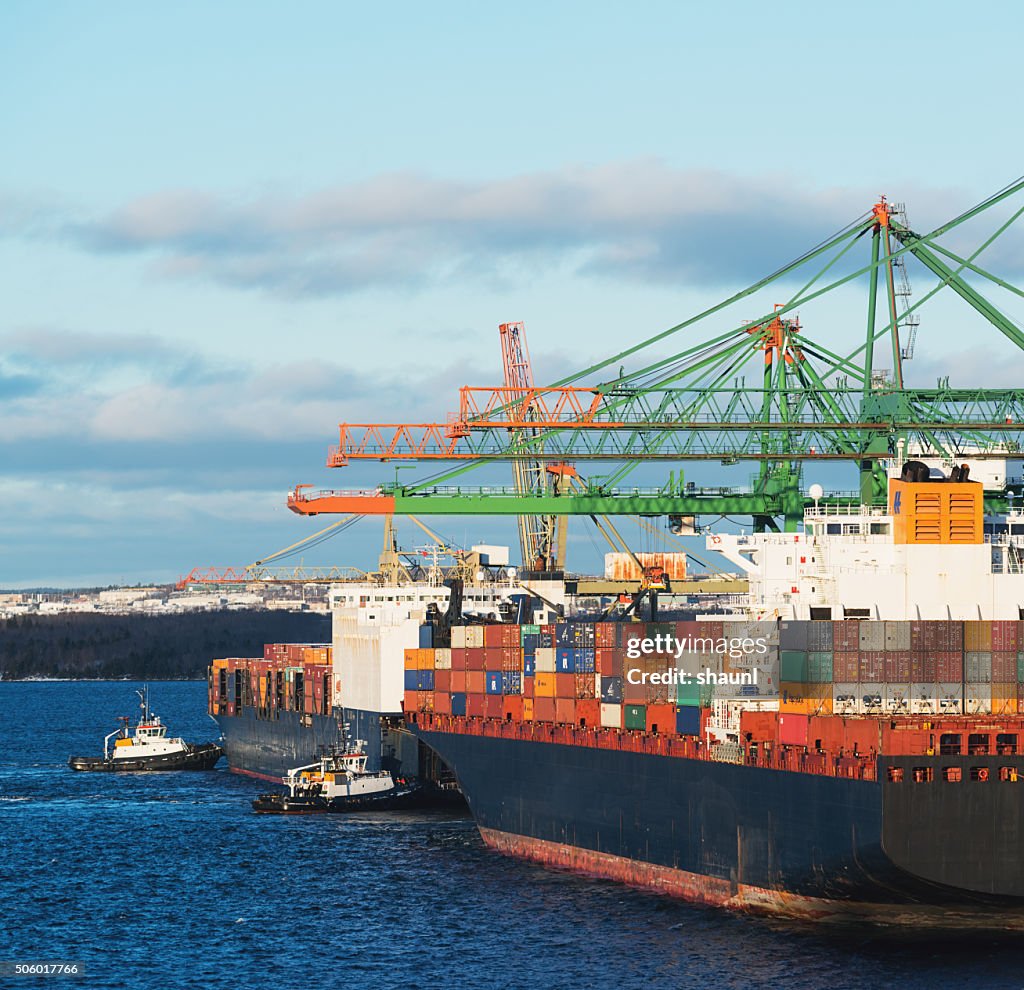 Container Ship Departure