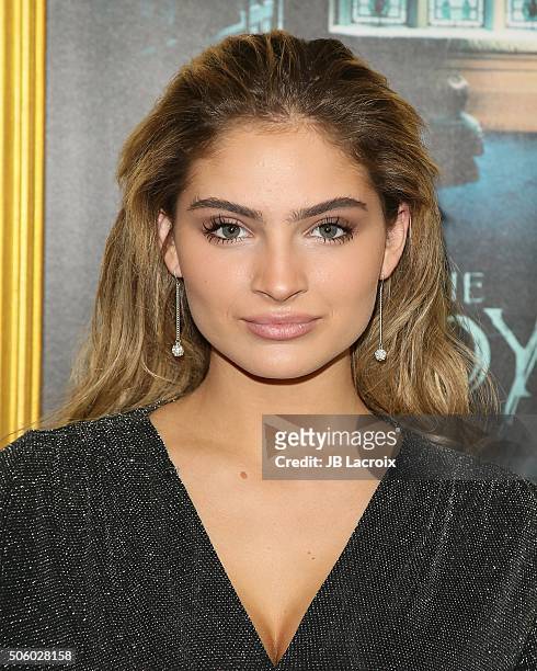 Carrington Durham attends the premiere of STX Entertainment's 'The Boy' at Cinemark Playa Vista on January 20, 2016 in Los Angeles, California..