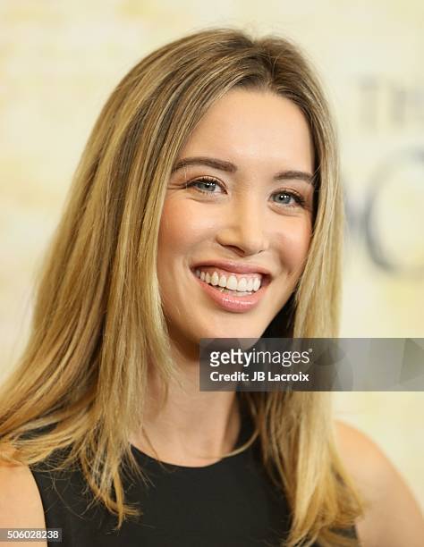 Melissa Bolona attends the premiere of STX Entertainment's 'The Boy' at Cinemark Playa Vista on January 20, 2016 in Los Angeles, California..