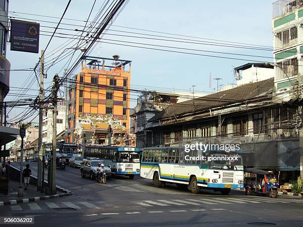 bangkok, banglamphu district urban scene - thailand - banglamphu stock pictures, royalty-free photos & images