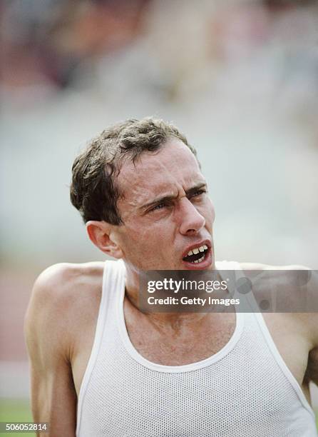 Great Britain middle distance athlete Steve Ovett, pictured in August 1981.