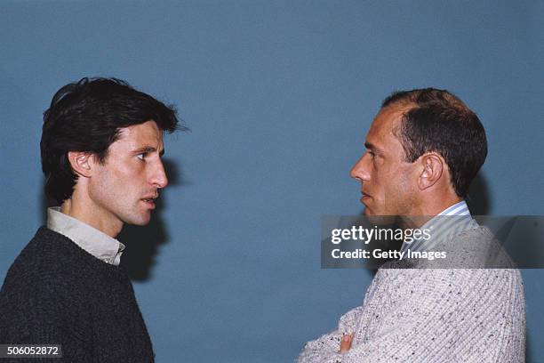 Sebastian Coe and Steve Ovett pictured in May 1988.