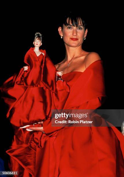 demi moore red dress Demi Moore's 'The Substance' Premiere Dress Invents a New Way to Method Dress