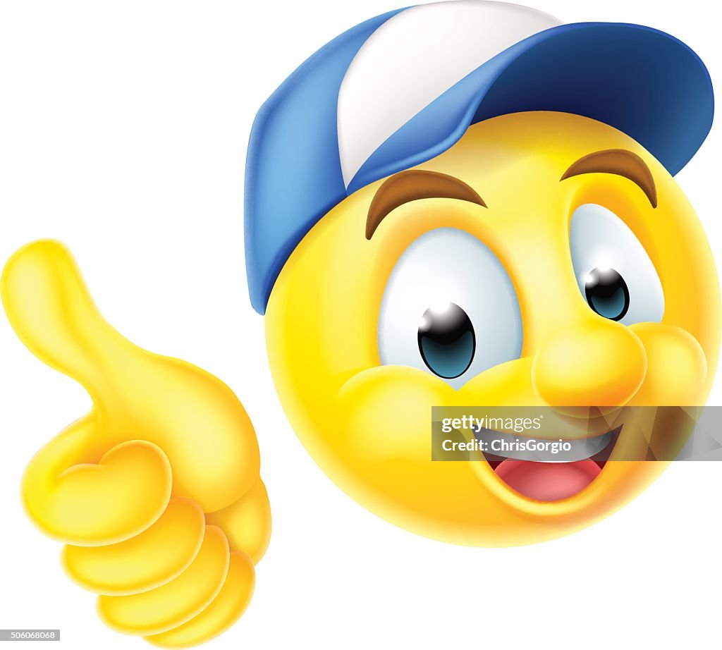 Thumb Up Emoticon Stock Illustration Download Image Now Emoticon, Thumbs  Up, Anthropomorphic Smiley Face IStock