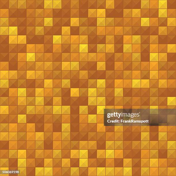 safari abstract triangle shape pattern - oranges overhead stock illustrations