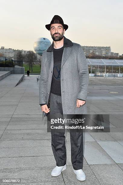 Actor Luca Calvani attends the Louis Vuitton Menswear Fall/Winter 2016-2017 show as part of Paris Fashion Week on January 21, 2016 in Paris, France.