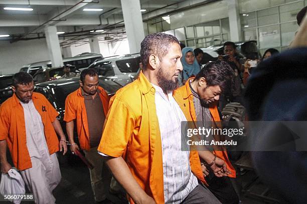 Seven defendant sympathizers Daesh terror organization, Koswara alias Abu Ahmad, Tuah Febriansyah Alias Muhammad Fach, Helmi Euhammad Alamudi alias...