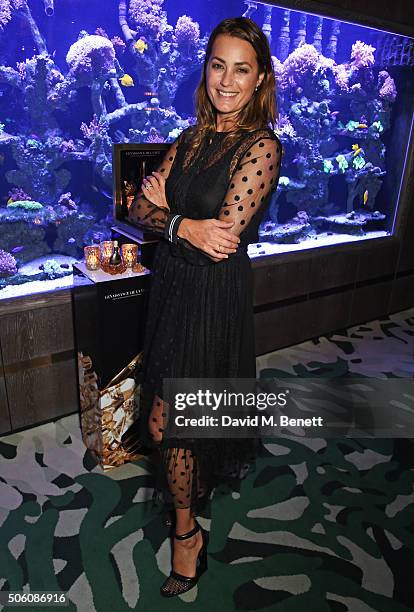 Yasmin Le Bon attends a private dinner hosted by Creme de la Mer to celebrate the launch of Genaissance de la Mer the Serum Essence, available...